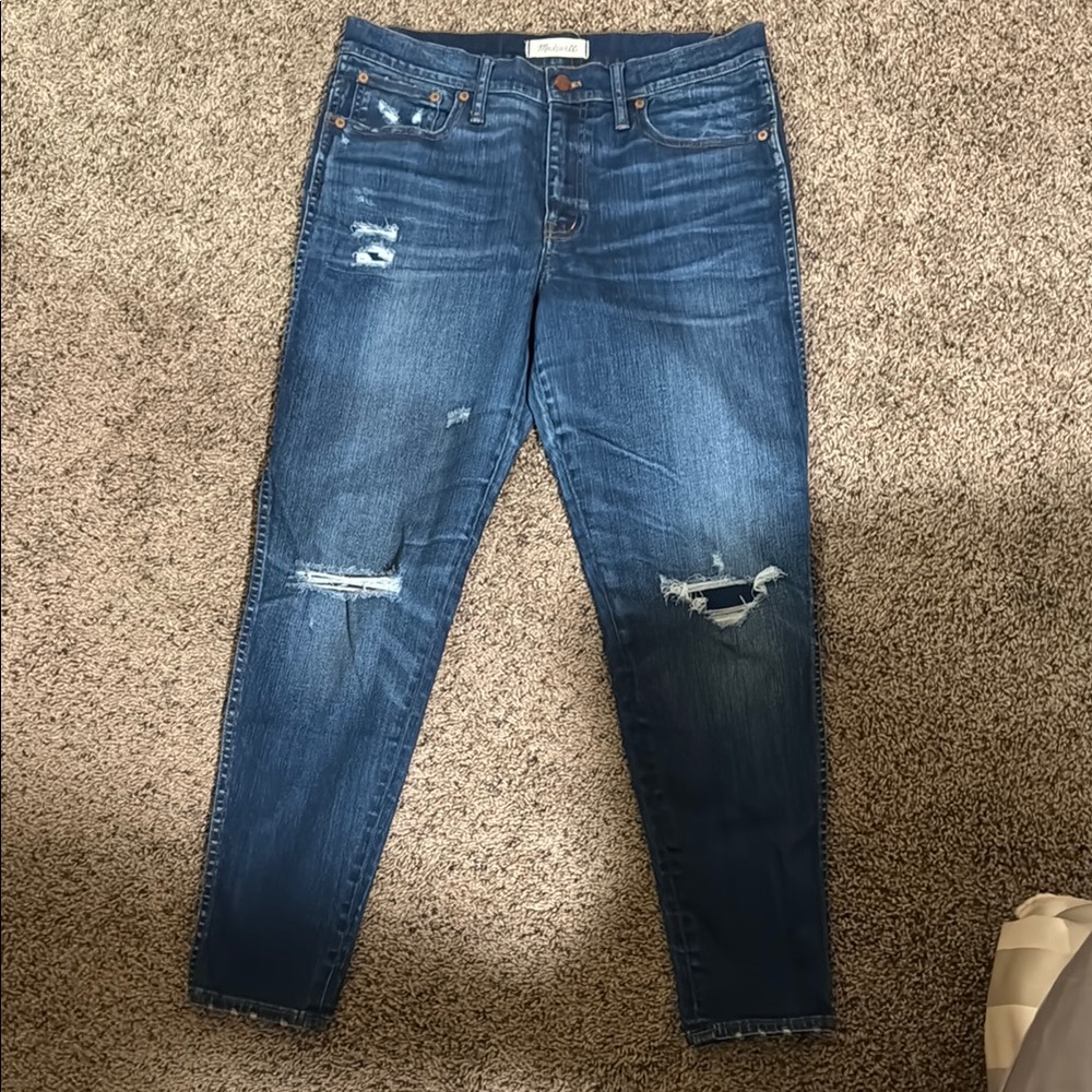 MADEWELL Distressed Blue Jeans